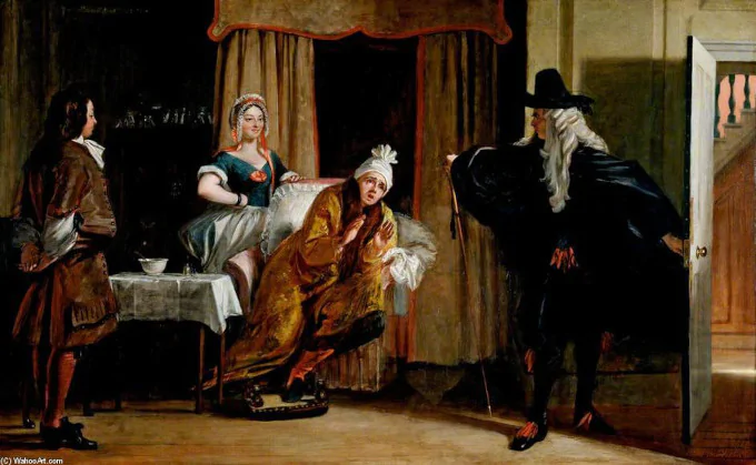 Чарльз Роберт Лесли «Воображаемая болезнь» (1843)