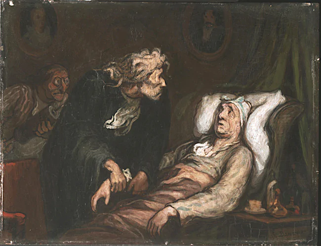 Оноре Домье «Ипохондрик» (1860-1863)