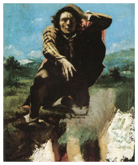 Гюстав Курбе «Мужчина, обезумевший от страха» (1843-1845)