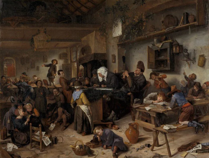 Ян Стен «Школа для мальчиков и девочек» (1670)