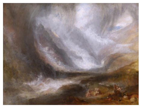 Уильям Тернер «Лавина» (1836)